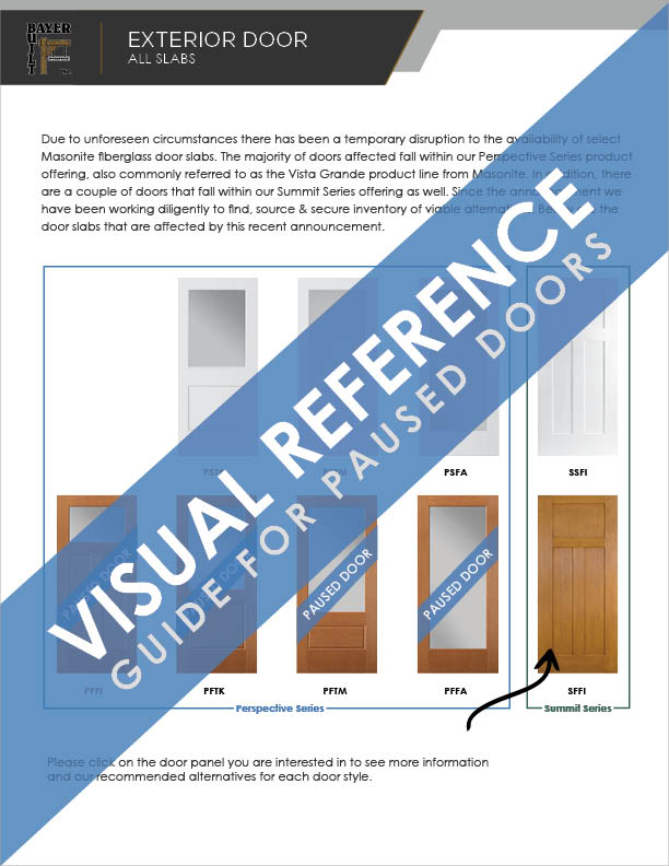 Visual Reference Guide | Paused Doors